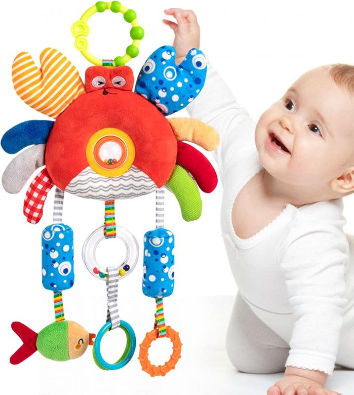 Factory Price - Activity Hanging Crib And Stroller Toy With Rattle - Crab