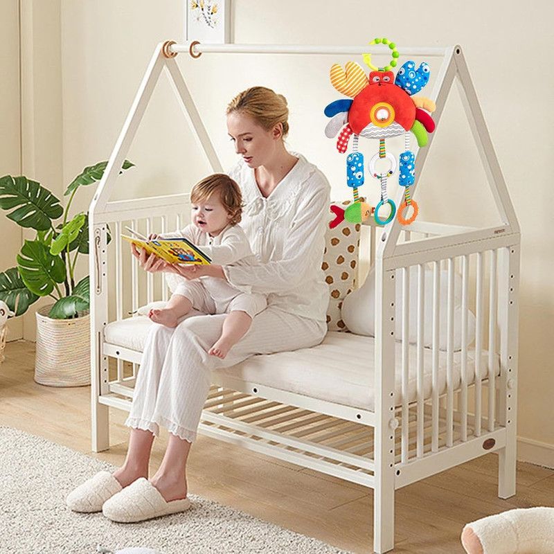 Factory Price - Activity Hanging Crib And Stroller Toy With Rattle - Crab