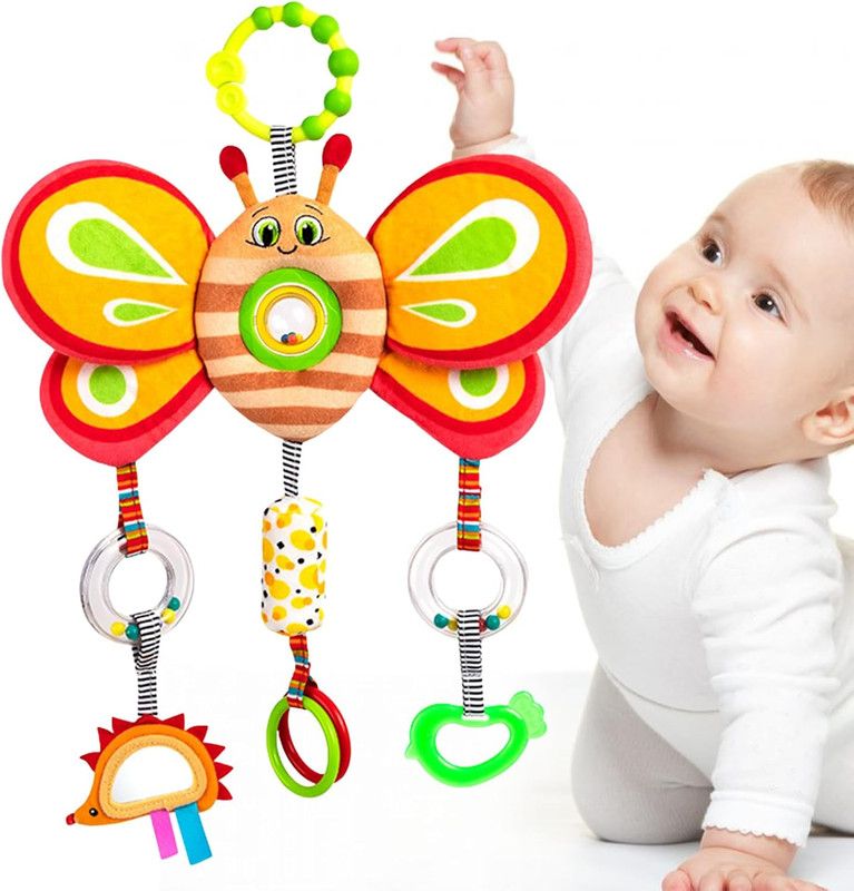 Factory Price - Hanging Activity Crib Toy With Rattle - Butterfly