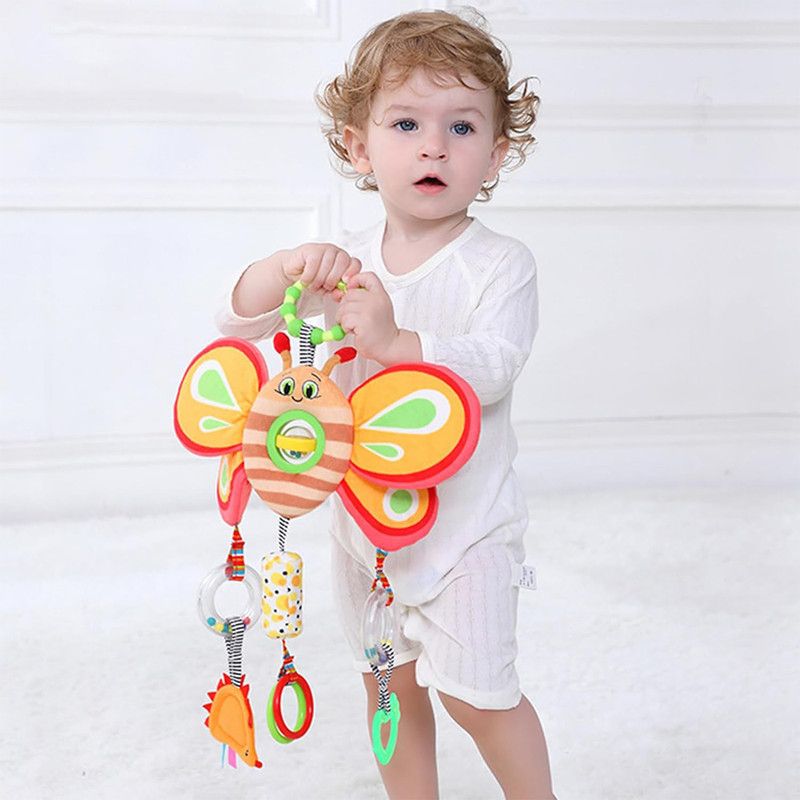 Factory Price - Hanging Activity Crib Toy With Rattle - Butterfly