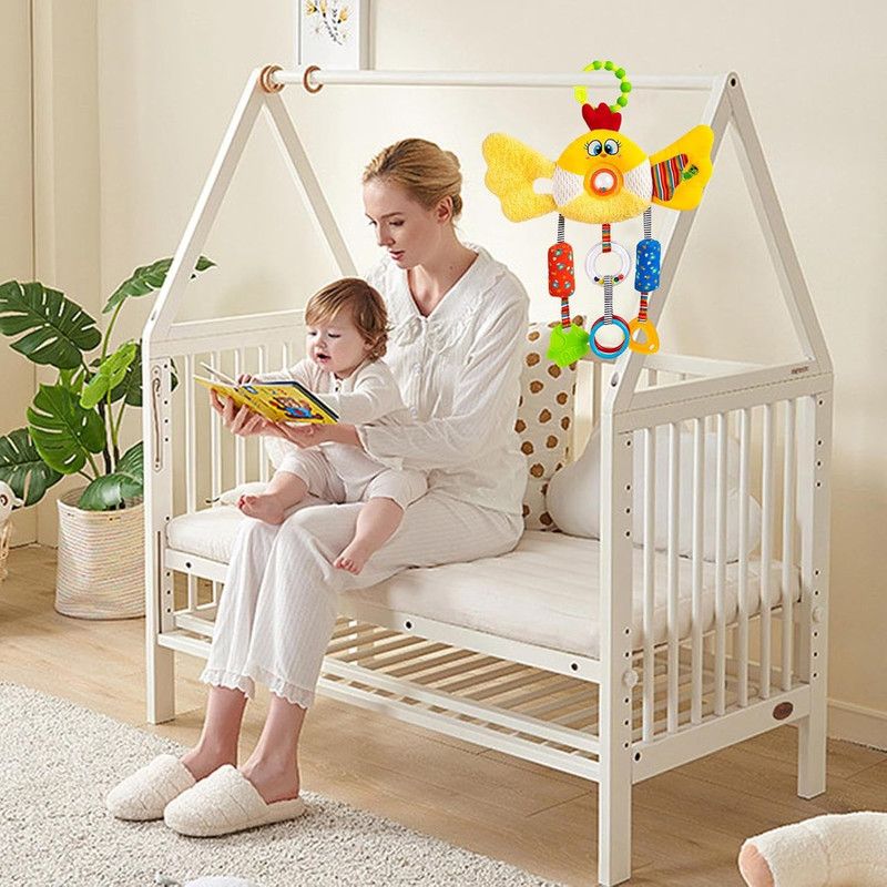 Factory Price - Hanging Activity Crib Toy With Rattle - Little Chicken