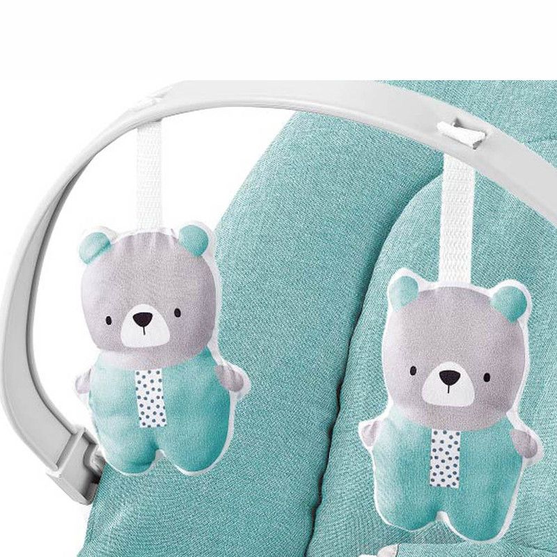 Factory Price - Winston Baby Bouncer With Removable Toys and Musics - Green