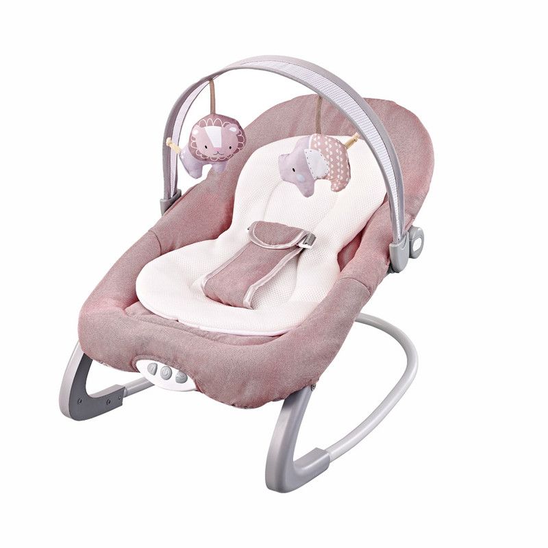 Factory Price - Royal Baby Bouncer With Toys & Music - Light Brown