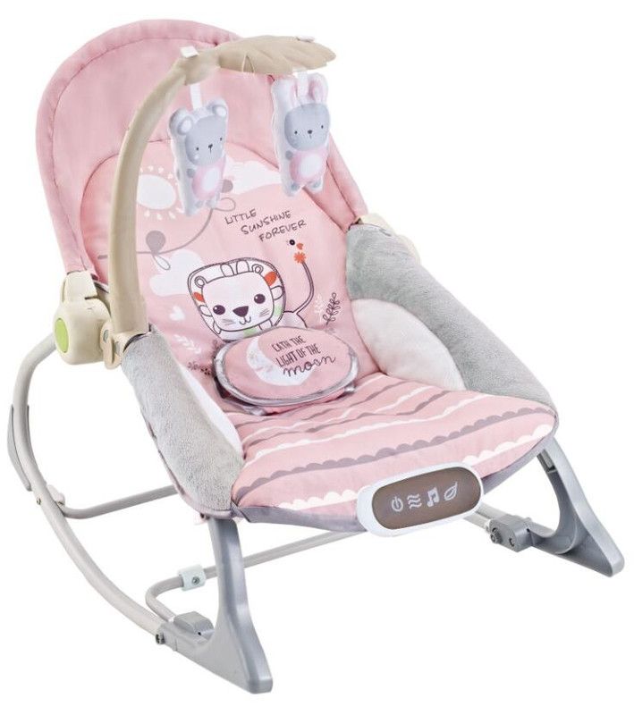 Factory Price - Destiny Infant Bouncer With Music & Toys - Pink