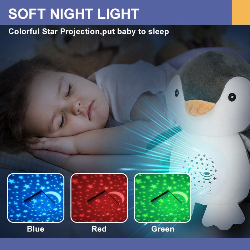 Factory Price - Plush Penguin Sleep Aid Toy