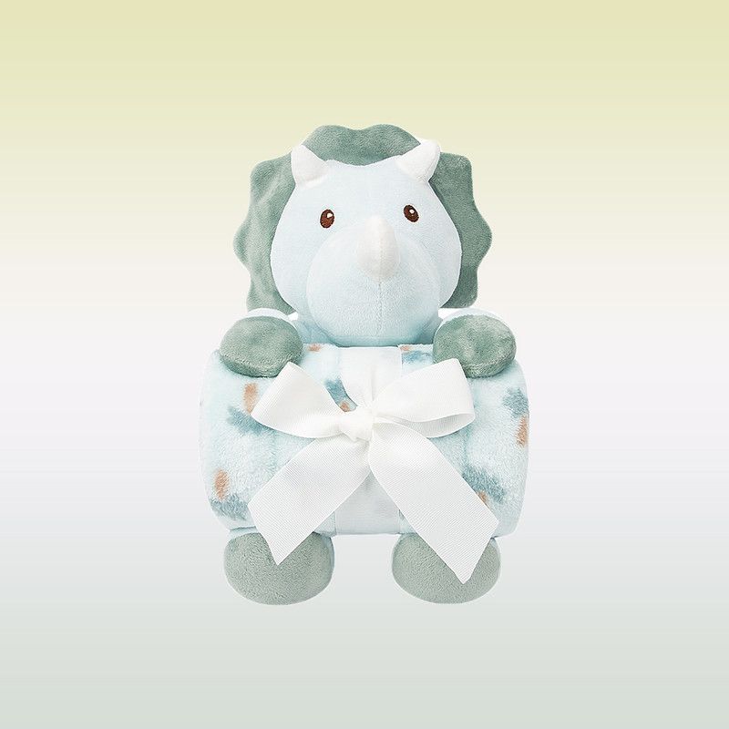 Factory Price - Animal Stuffed Cuddly Toy & Blanket Gift Set For Newborn