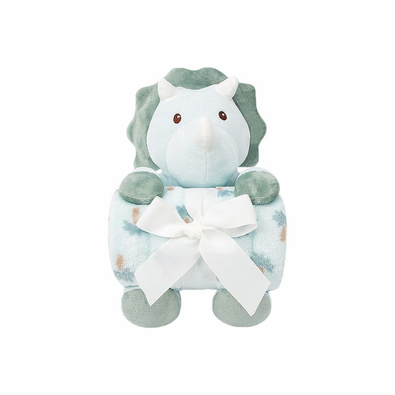 Factory Price - Animal Stuffed Cuddly Toy & Blanket Gift Set For Newborn