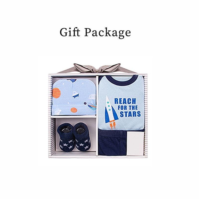 Factory Price - 6pc-Set - Reach For The Stars Kids Wear Gift - Navy Blue