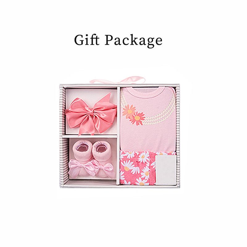 Factory Price - 6pc-Set - Girl's Wear Gift Set - Floral - Pink