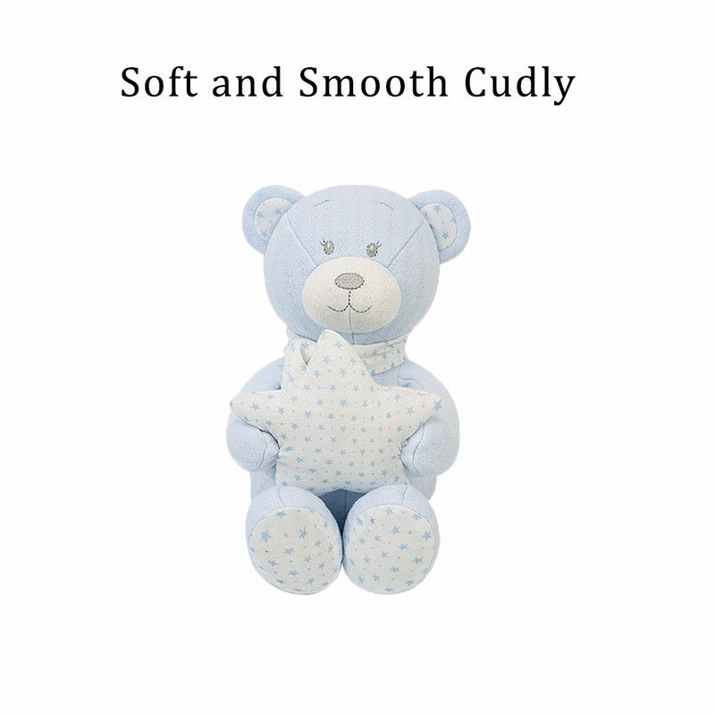 Factory Price - Lyra Cuddly Bear Toy & Blanket Gift Set For Newborn - Blue