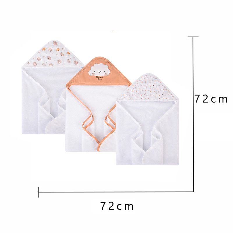 Factory Price - 6 Piece Newborn Bath Towel Gift Set B