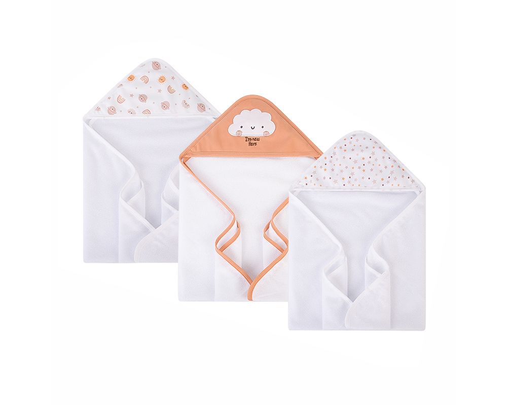 Factory Price - 6 Piece Newborn Bath Towel Gift Set B