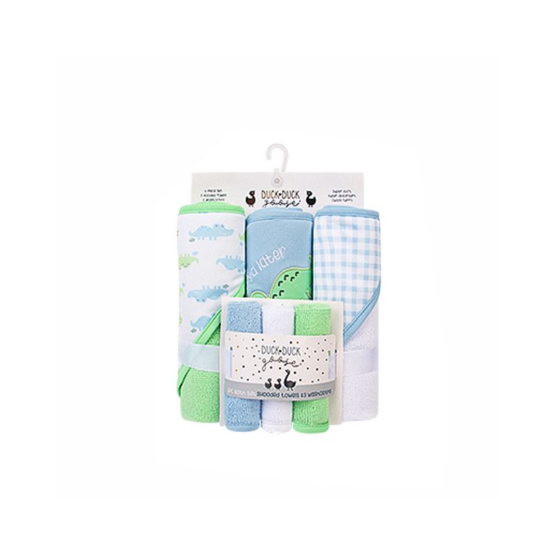 Factory Price - 6 Piece Newborn Bath Towel Gift Set D