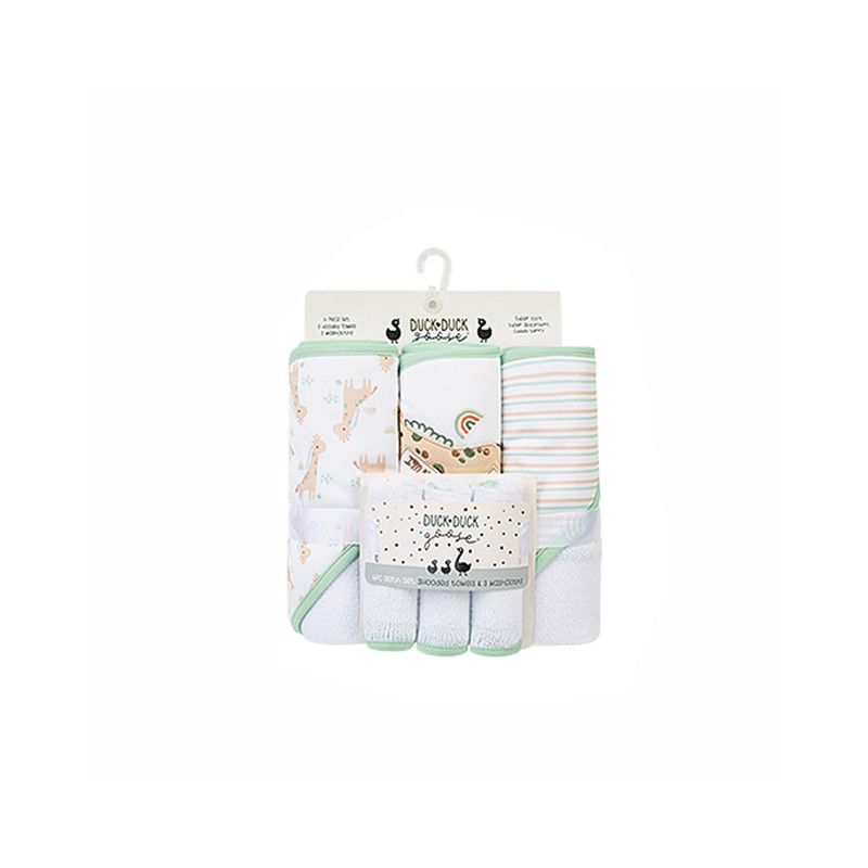 Factory Price - 6 Piece Newborn Bath Towel Gift Set F