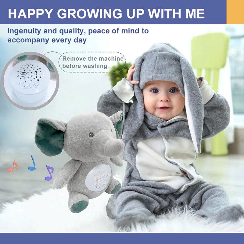 Factory Price - Elephant Plush Toy - Grey - 26cm