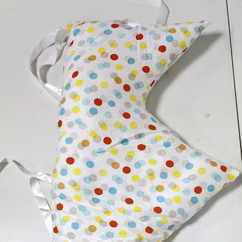 Factory Price - Baby Crib Dot Print Soft Cushion Bumper Set - 3 Pcs