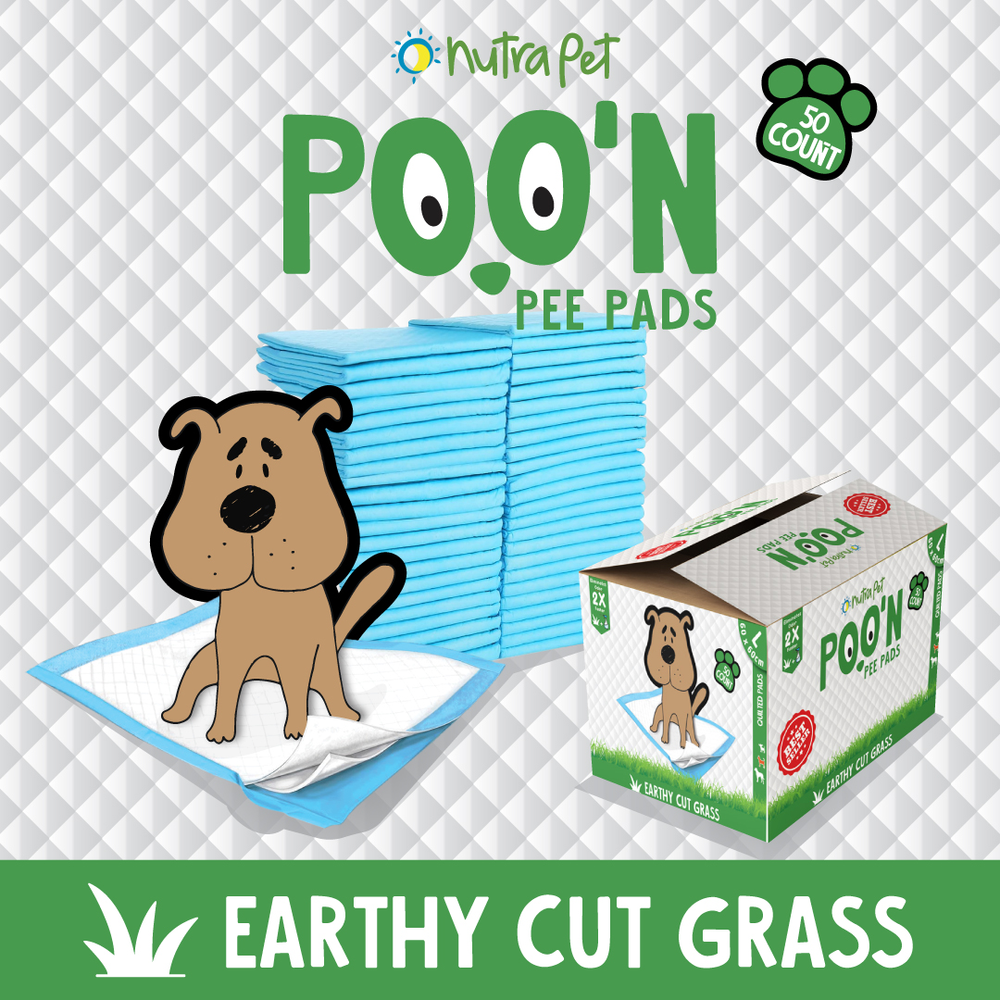 Nutrapet - Poo N Pee Pads - Grass Scented - 50 Pcs