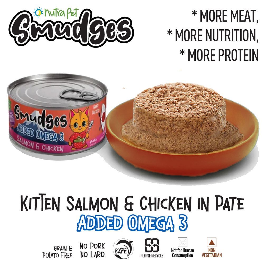 Nutrapet - Smudges Kitten Salmon & Chicken - 60g