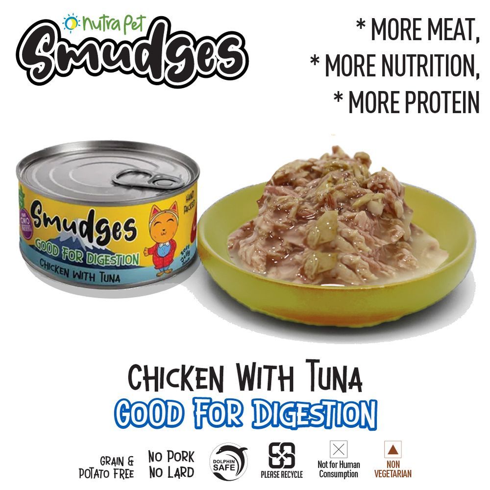 Nutrapet - Smudges Chicken Flakes With Tuna Soft Jelly - 80g