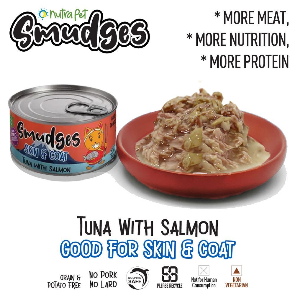 Nutrapet - Smudges Tuna Flakes With Salmon In Soft Jelly - 80g