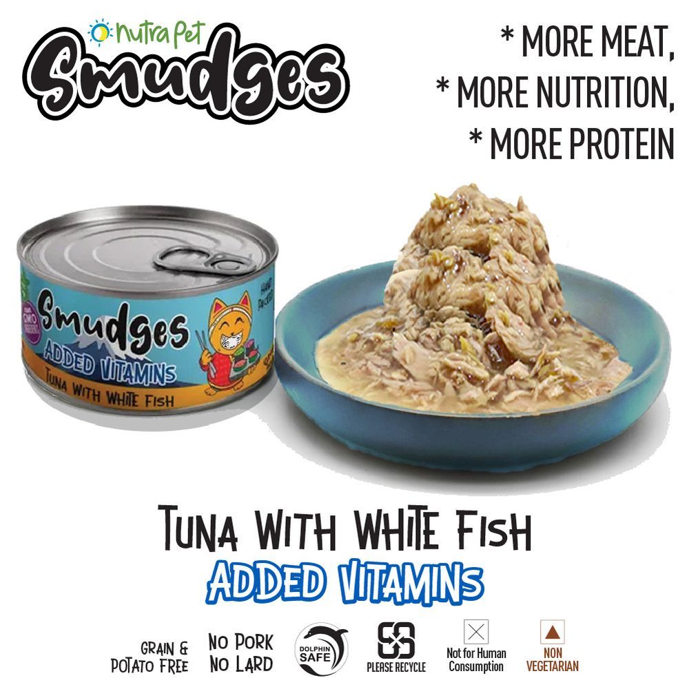 Nutrapet - Smudges Tuna With White Fish gravy - 80g