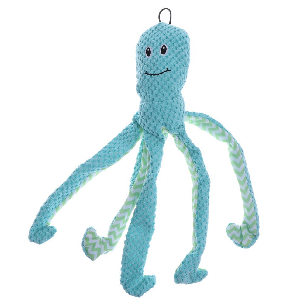 Nutrapet - Plush Octopus Dog Chew Toy - Style May Vary - 1 Pc