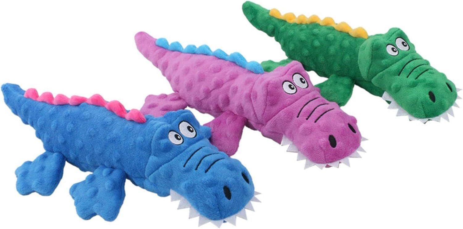 Nutrapet - Crazy Gator Plush Dog Toy - Style May Vary - 1 Pc