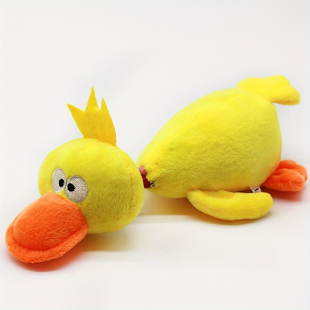 Nutrapet - Squeakz Plush Duck Dog Toy - Style May Vary - 1 Pc