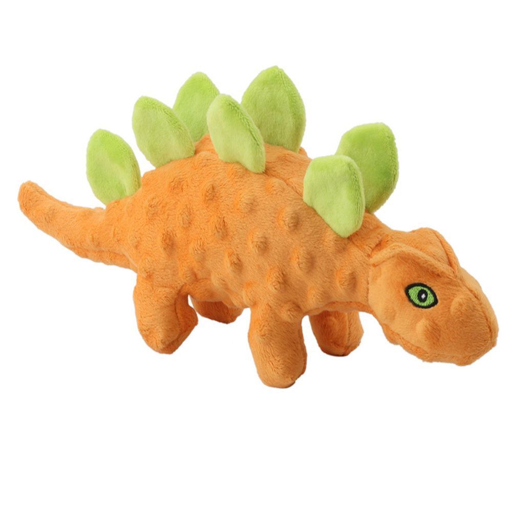 Nutrapet - Plush Pet Stegosaurus Dog Toy - Style May Vary - 1 Pc