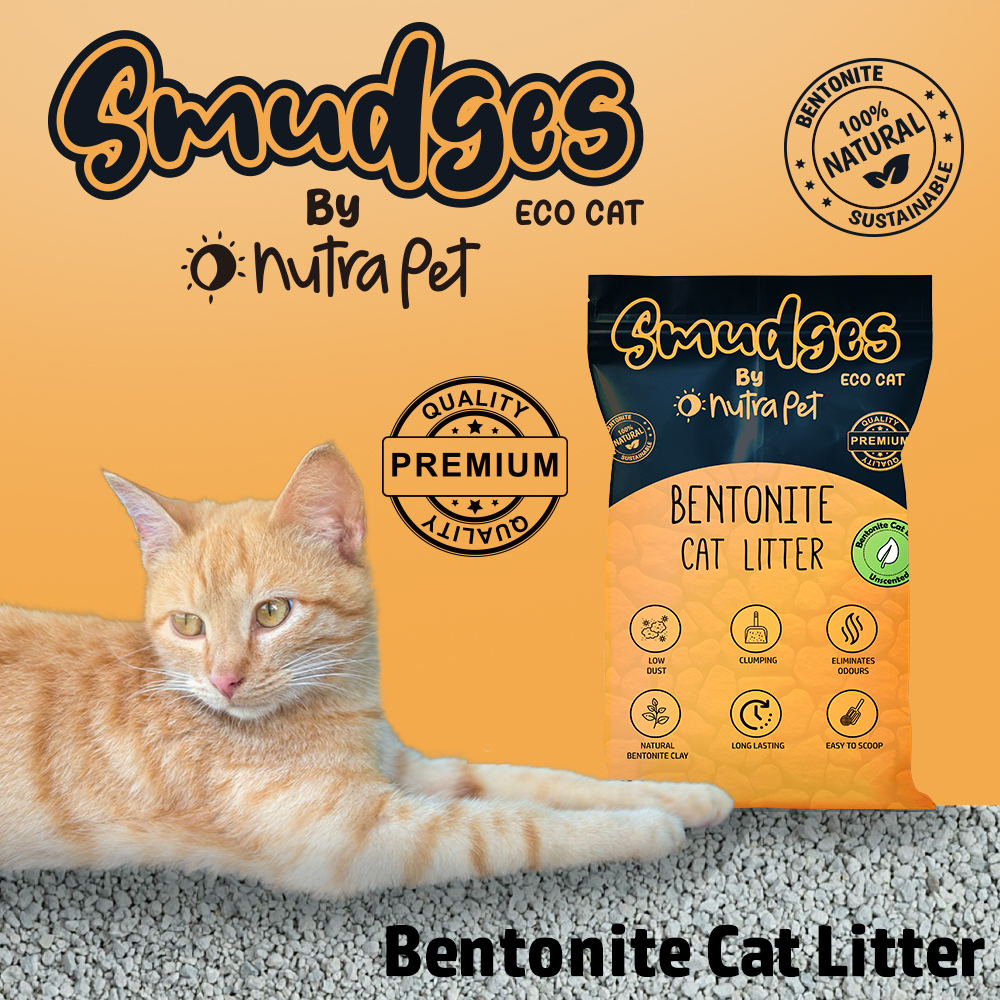 NutraPet - Smudges Eco Bentonite Non Scented Cat Litter - 20Kg