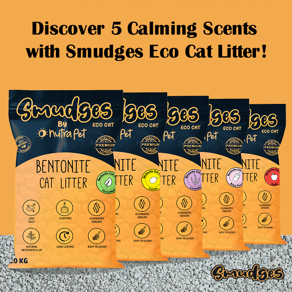 NutraPet - Smudges Eco Bentonite Non Scented Cat Litter - 20Kg