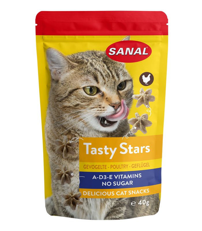 Sanal - Cat Tasty Stars Poultry - 40g