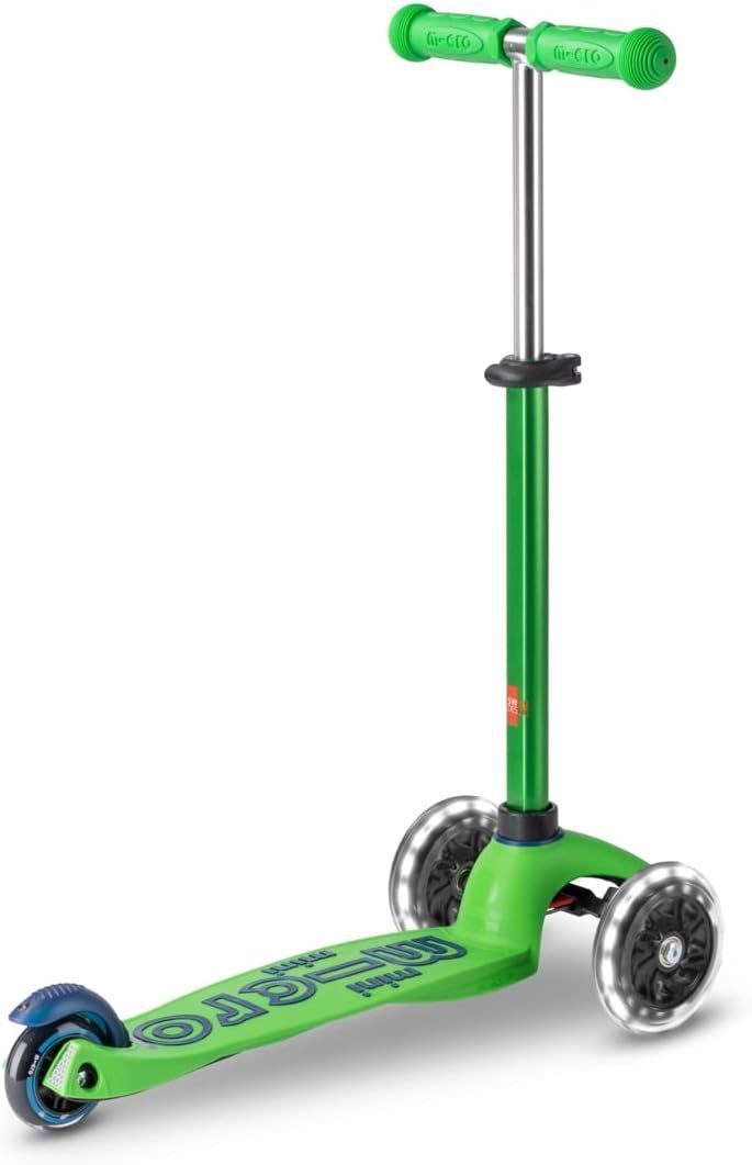 Micro - Mini Deluxe Scooter With Led Wheels - Green