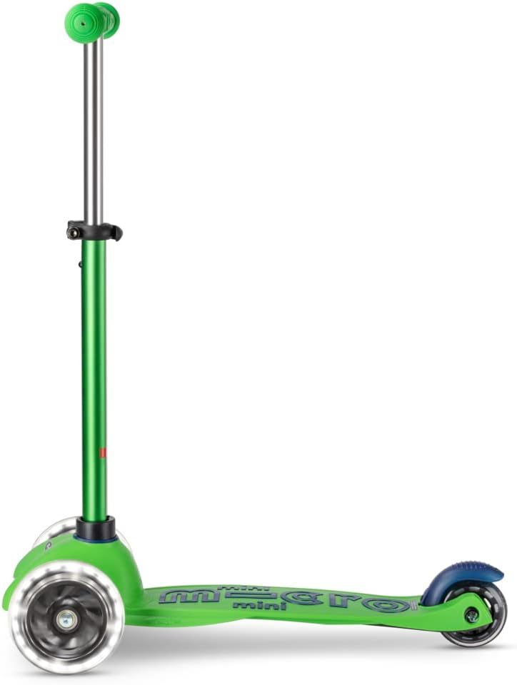 Micro - Mini Deluxe Scooter With Led Wheels - Green