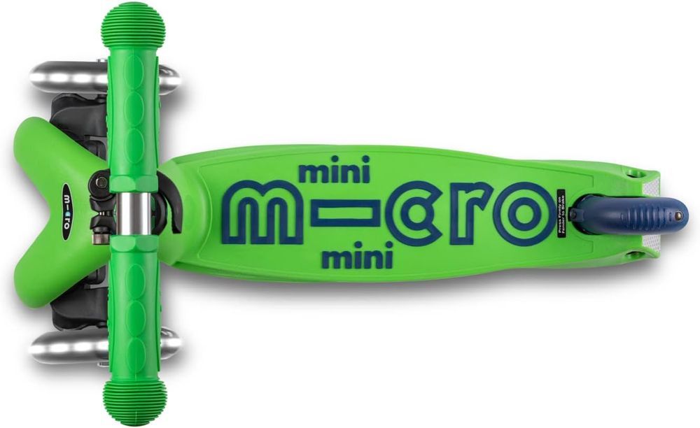 Micro - Mini Deluxe Scooter With Led Wheels - Green