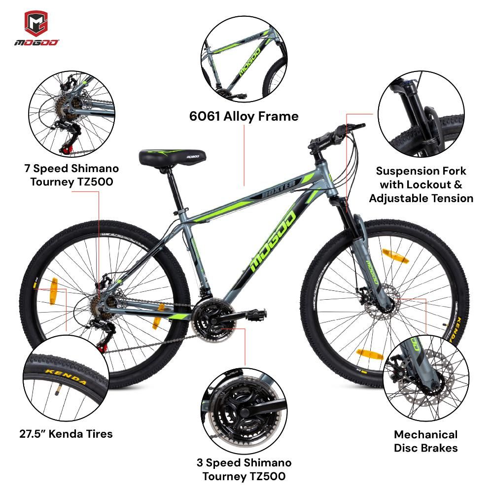 Mogoo - Boxter Mountain Bicycle 27.5-inch - Grey