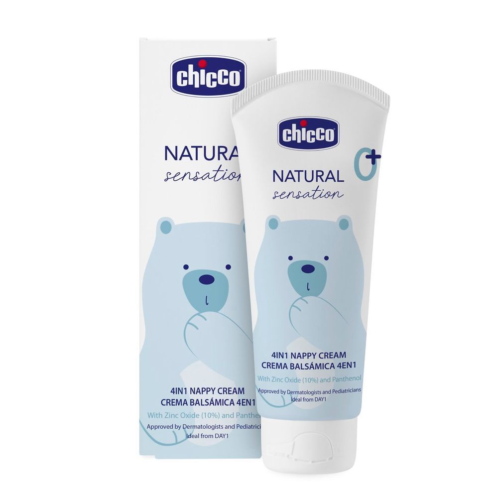 Chicco - Natural Sensation 4in1 Nappy Cream - 100ml - 0m+