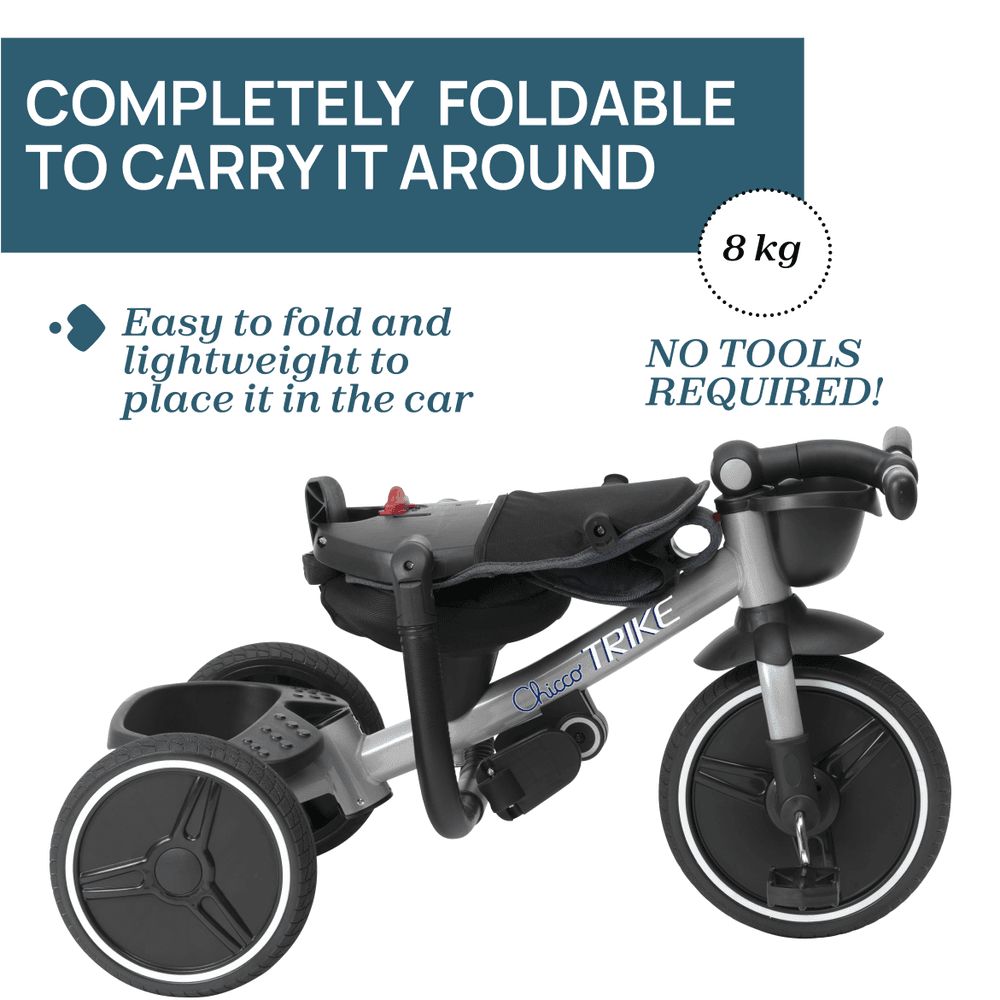 Chicco - 4-in-1 Foldable Stroller Trike - Blue