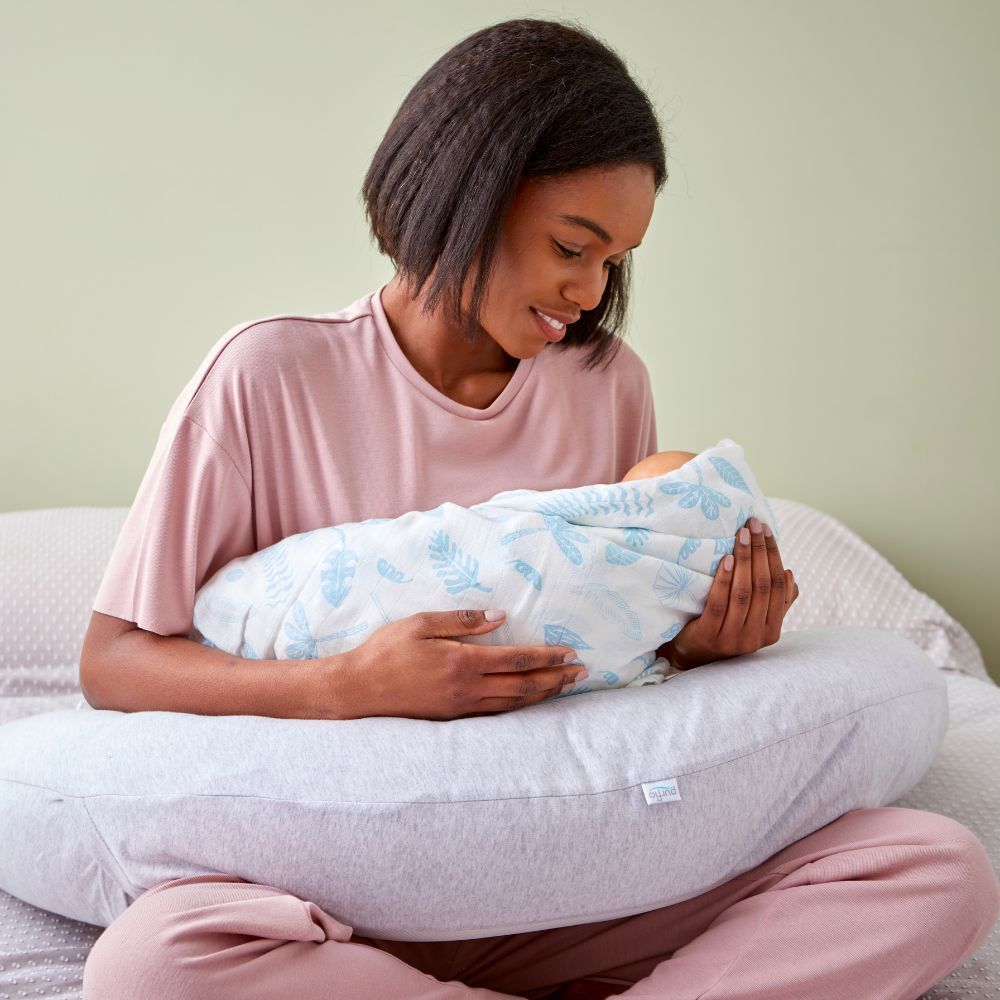 Purflo - Breathe Pregnancy Pillow Cover - Minimal Gray