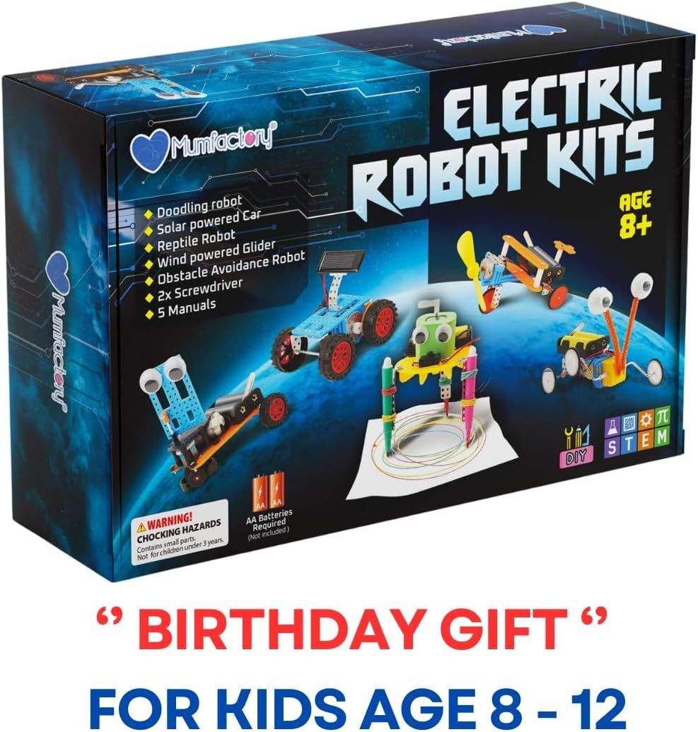 Mumfactory - Science Electric Robot Kit - 12 Pcs