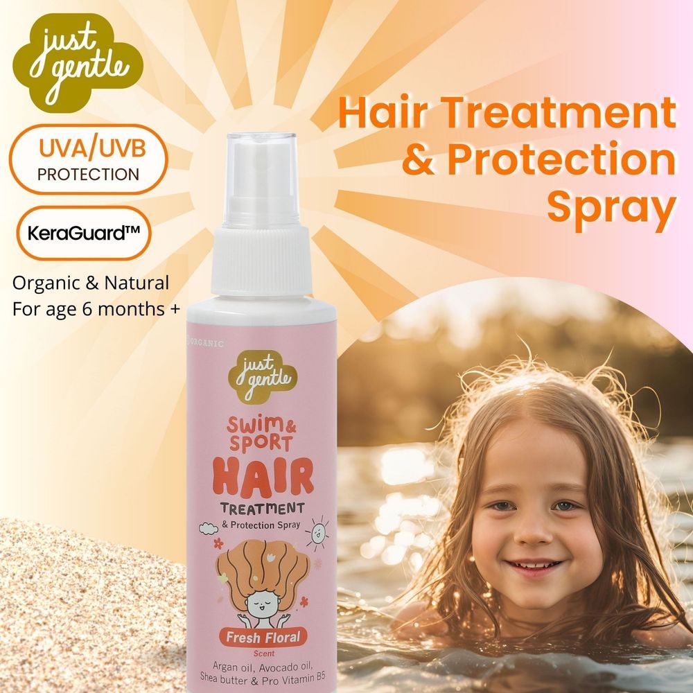 Just Gentle - Kids Swim And Sport Hair Treatment - Fresh Floral - 100 ml