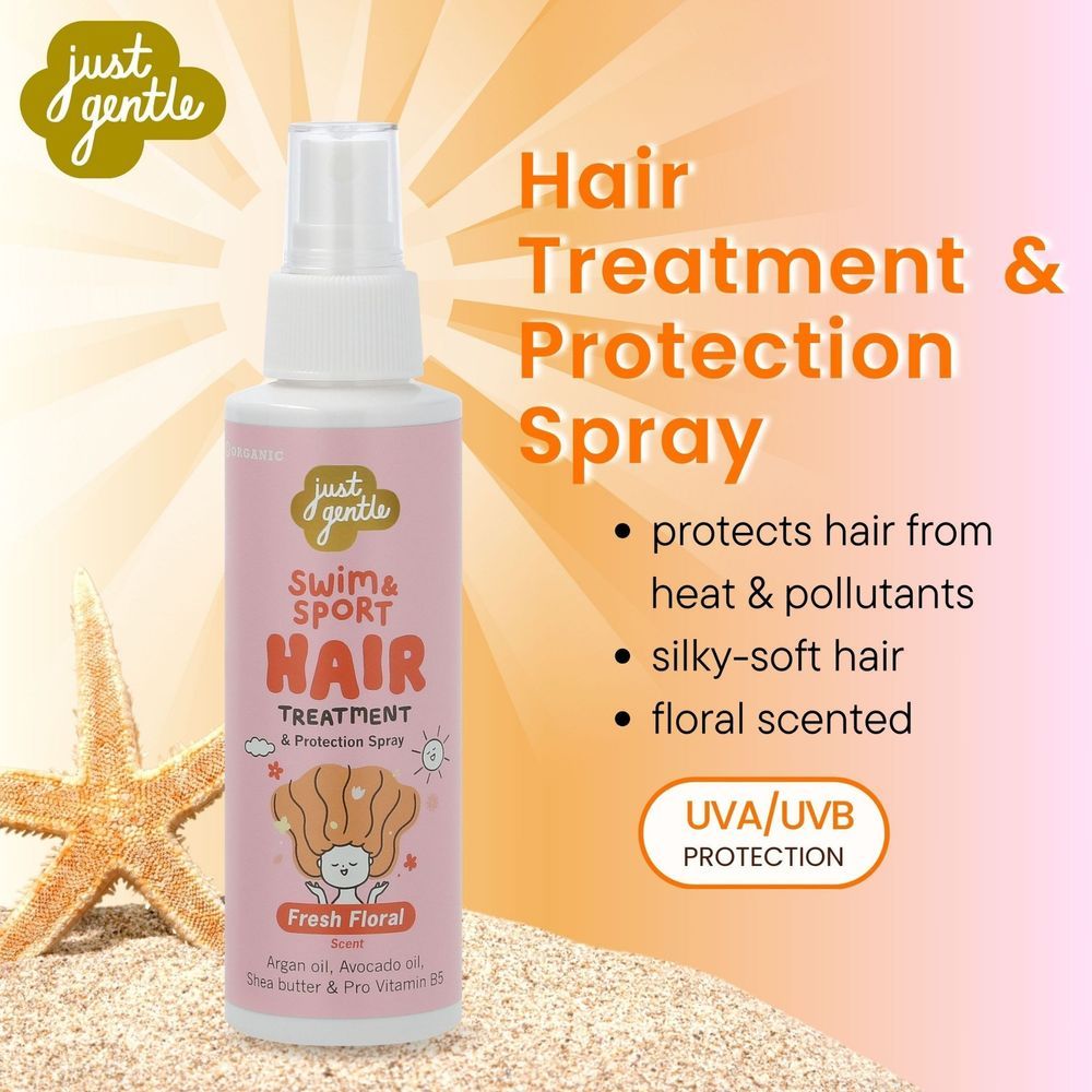 Just Gentle - Kids Swim And Sport Hair Treatment - Fresh Floral - 100 ml