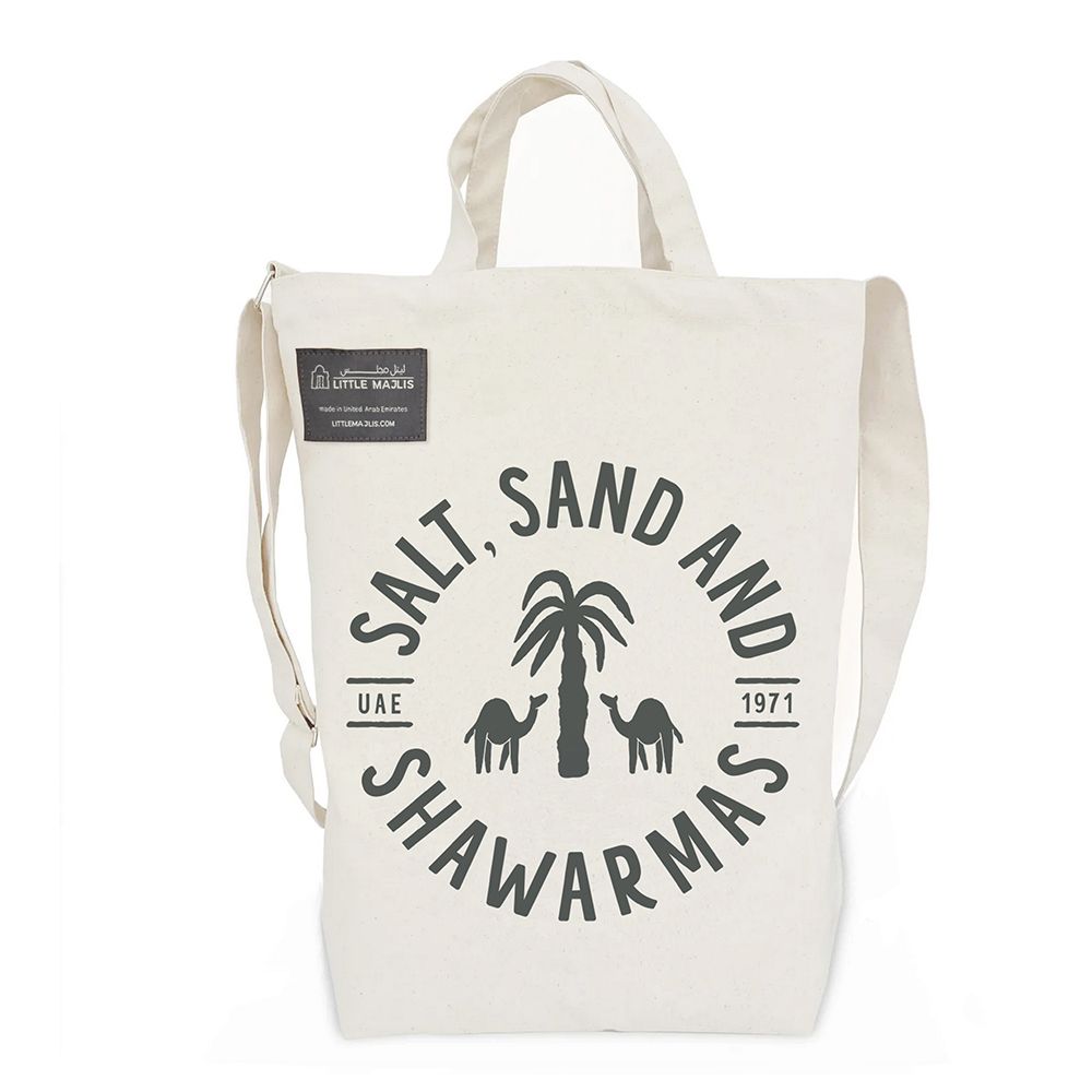 Little Majlis - Canvas Tote Sand, Salt & Shawarma - Natural