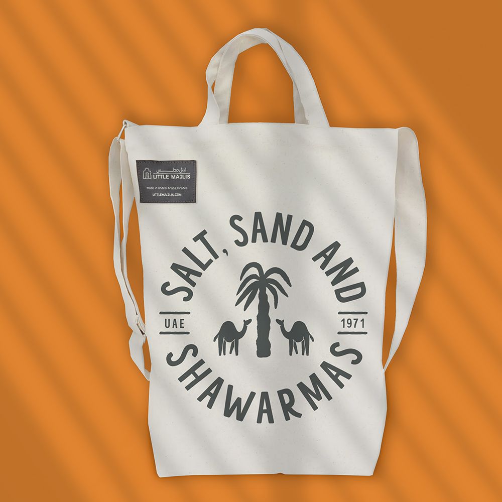 Little Majlis - Canvas Tote Sand, Salt & Shawarma - Natural