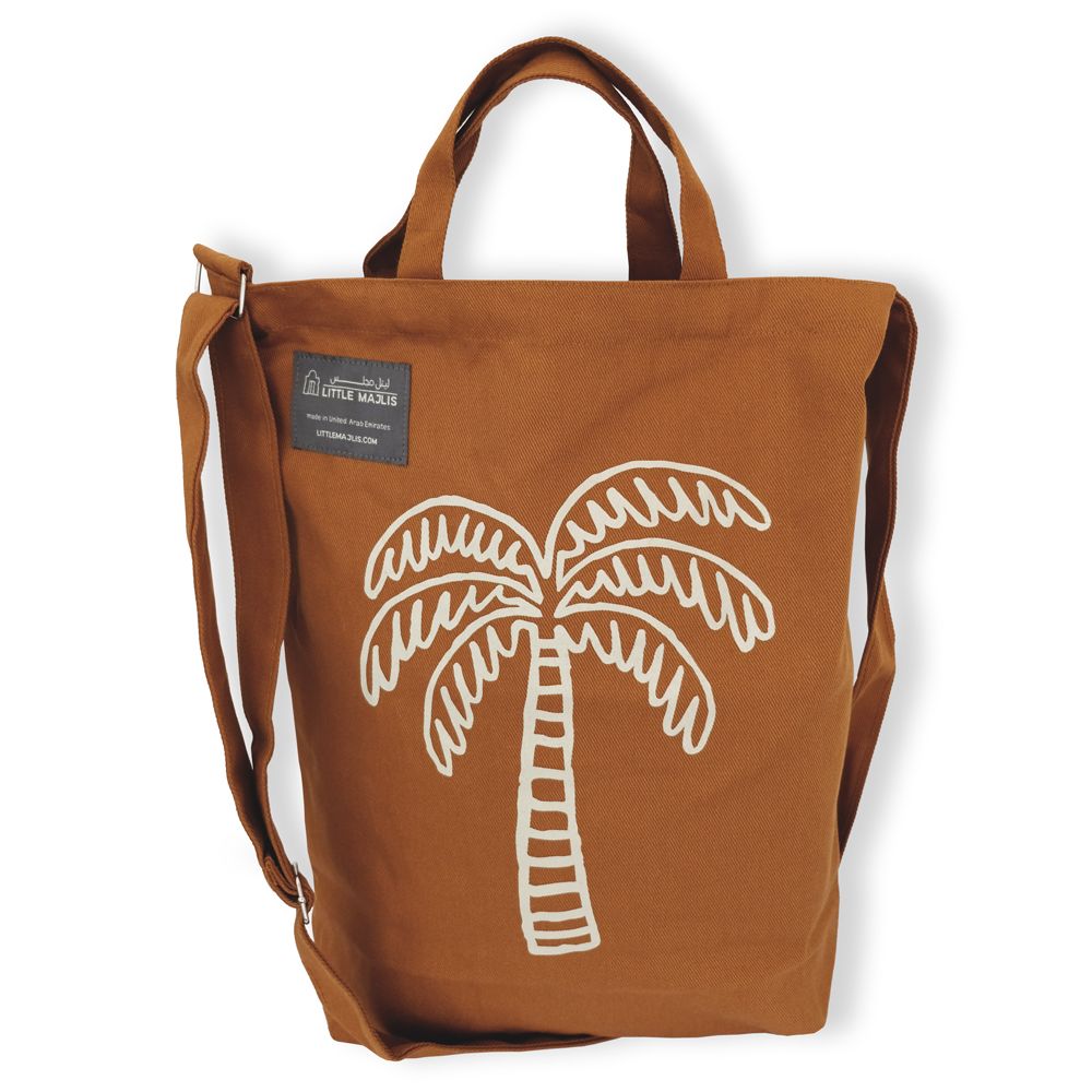 Little Majlis - Canvas Tote Palm Tree - Ochre