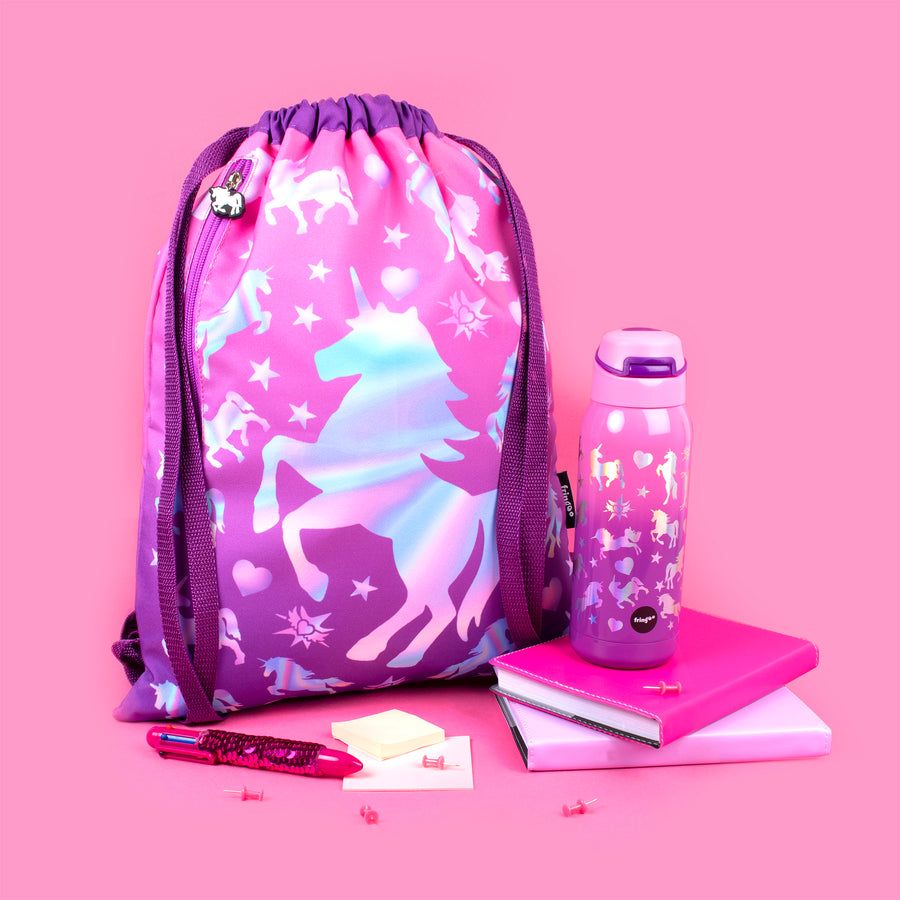 Fringoo - Drawstring Bag - Unicorn Ombre