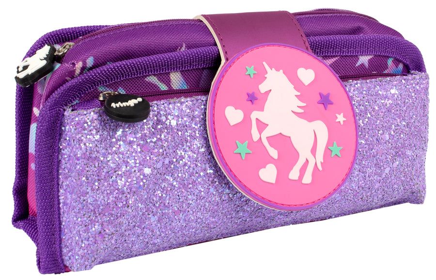 Fringoo - Silicone Patch Pencil Case - Unicorn Ombre