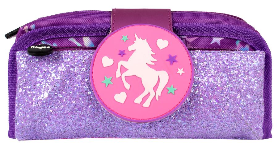 Fringoo - Silicone Patch Pencil Case - Unicorn Ombre