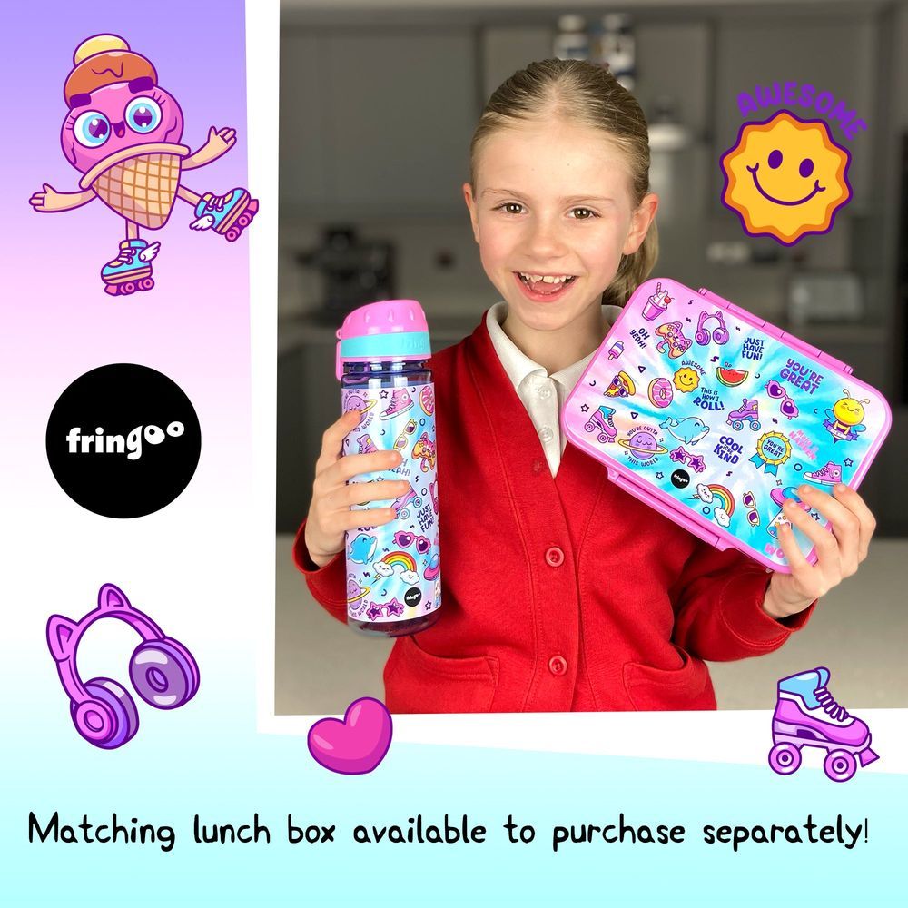 Fringoo - Straw Bottle 650ml - Girls Gang