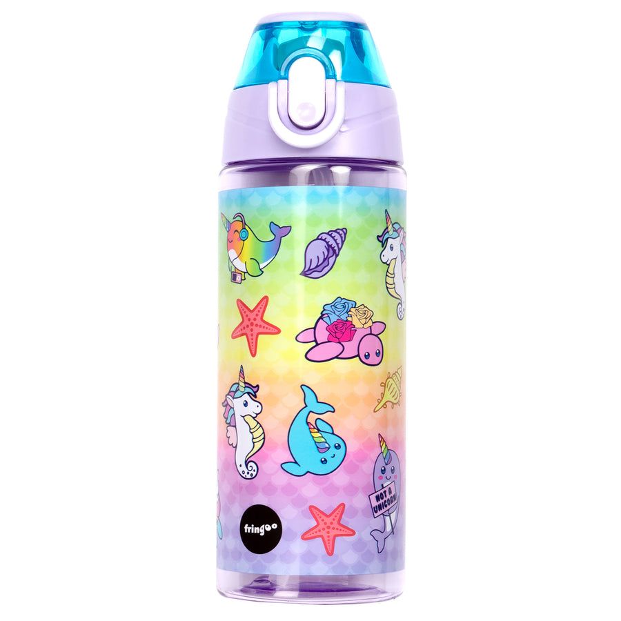 Fringoo - Leakproof Water Bottle - Narwhal & Seahorse